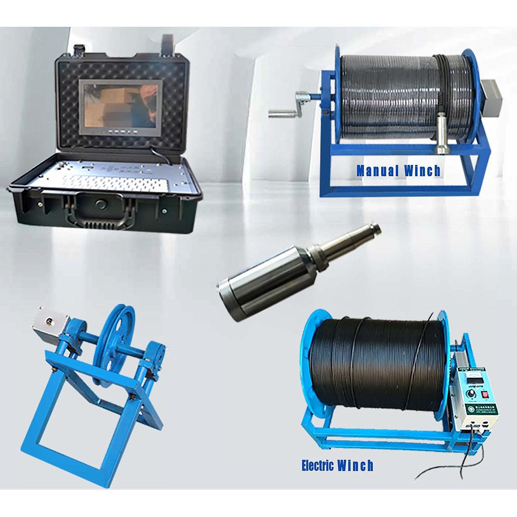 Underground Camera UPE200 83mm Panoramic 200m with Electric Winch